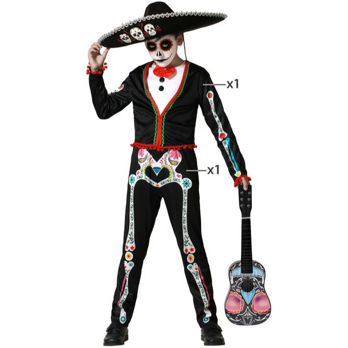 Costum pentru copii Schelet Mexicancă - Jucarii si jocuri, Costume și accesorii