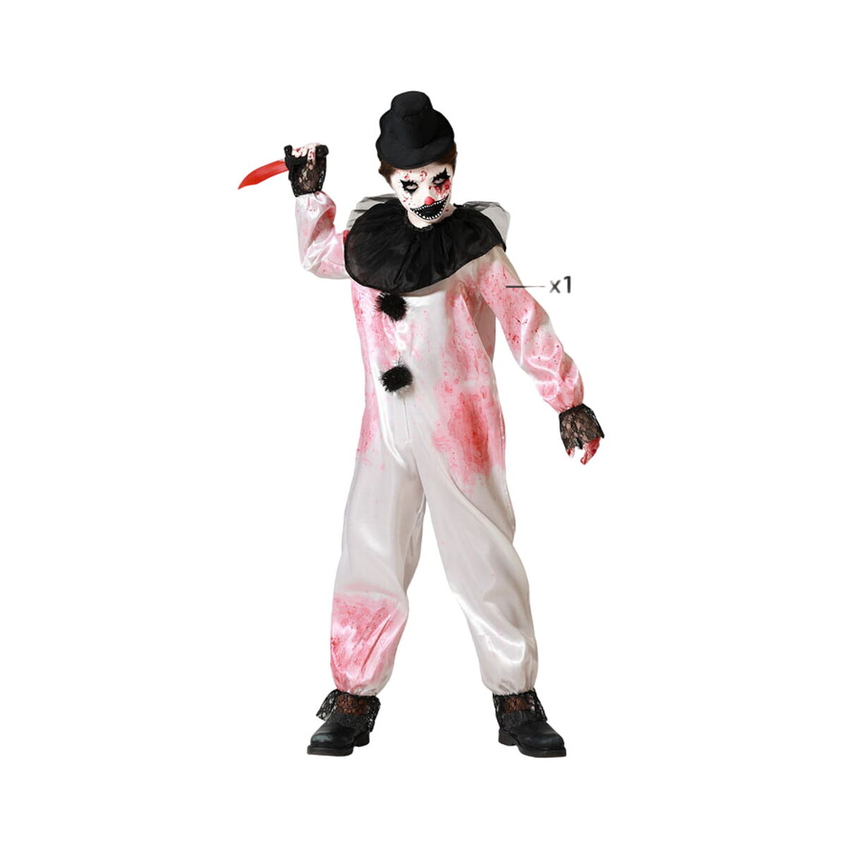 Costum Deghizare pentru Copii Clovn Sângeros 10-12 Ani - Jucarii si jocuri, Costume și accesorii