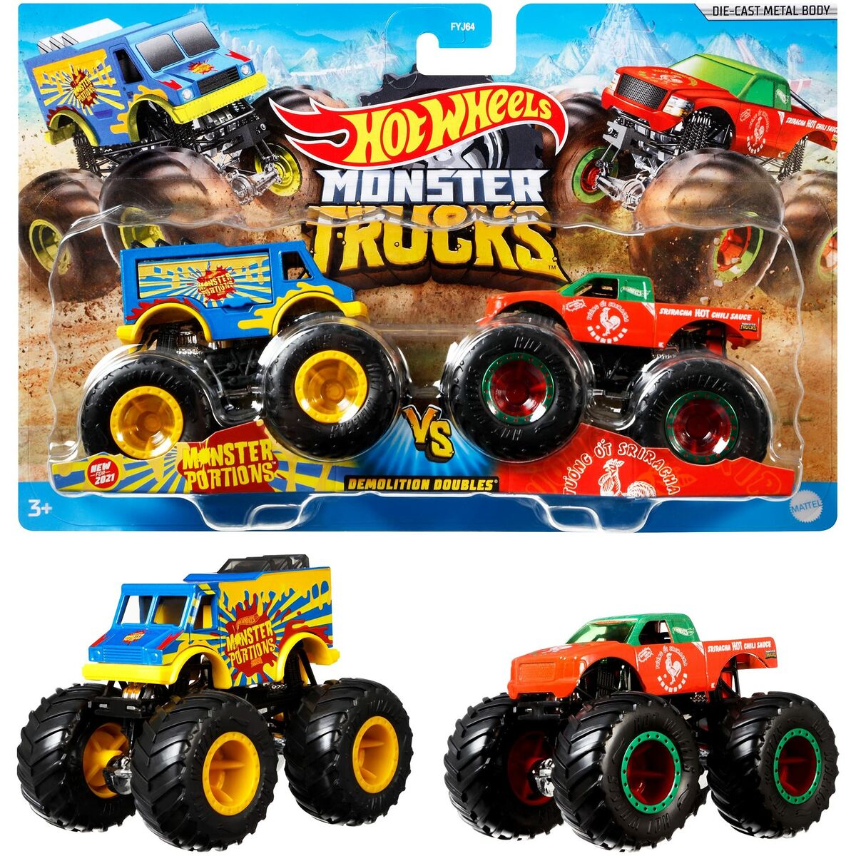 Monster Truck Hot Wheels Demolition Doubles 2 Unități - Jucarii si jocuri, Vehicule