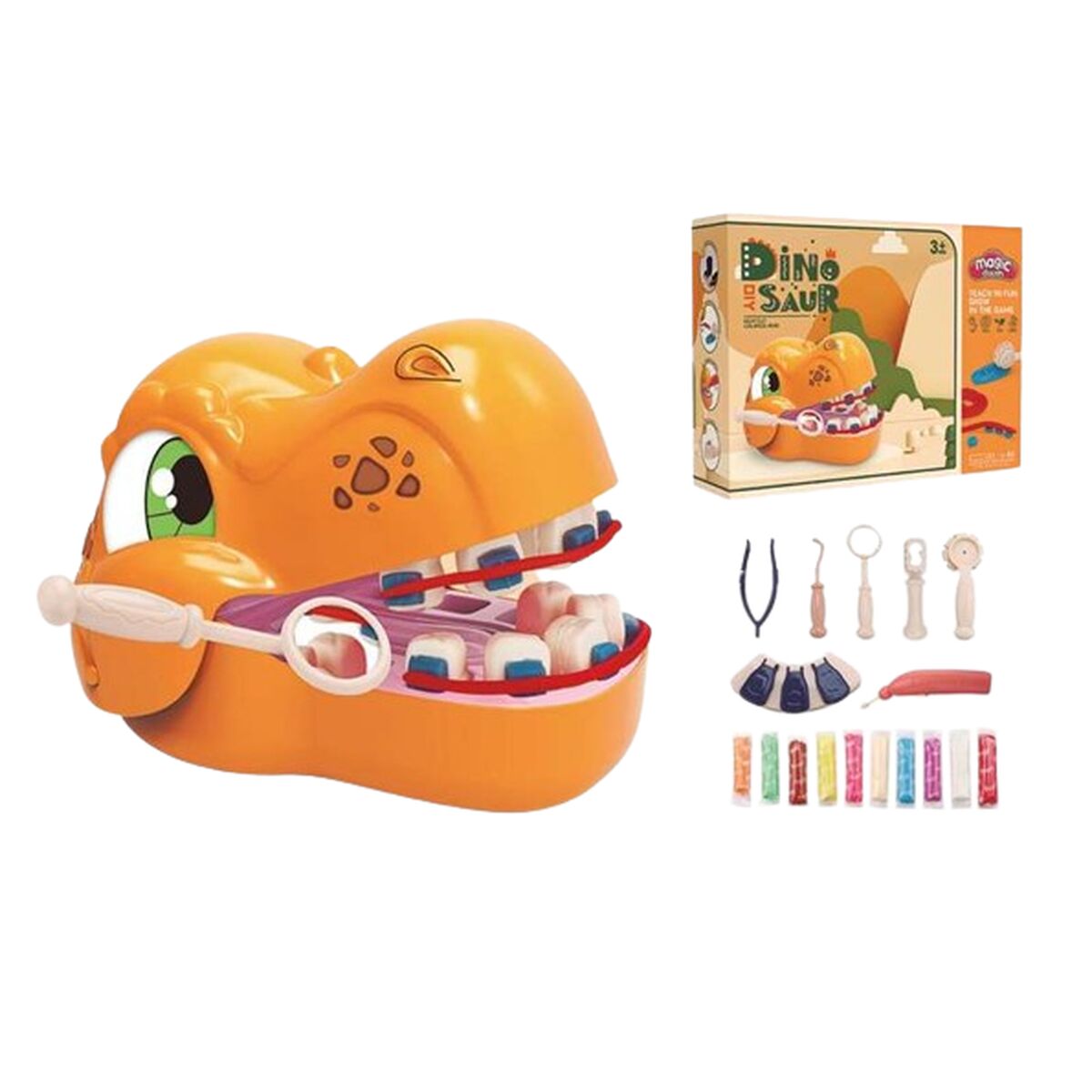 Joc de Plastilină Dinosaur - Jucarii si jocuri, Activități creative
