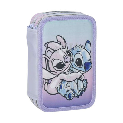 Creion dublu Stitch Liliachiu 12,5 x 6,5 x 19,5 cm 43 Piese - Birou și papetărie, Material școlar și educațional