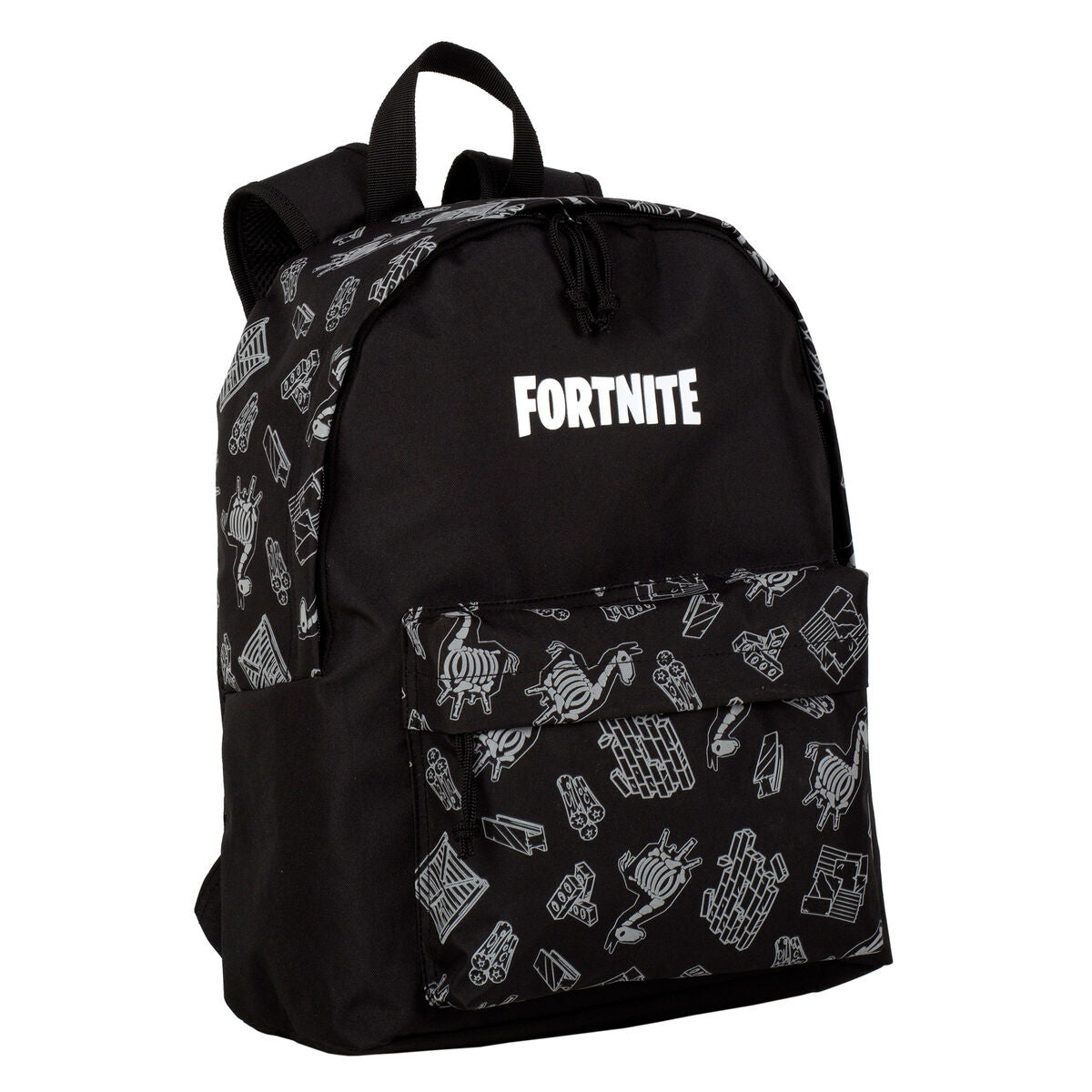 Ghiozdan Fortnite Dark black Negru 41 x 31 x 13,5 cm Reflectorizant/ă - Birou și papetărie, Material școlar și educațional