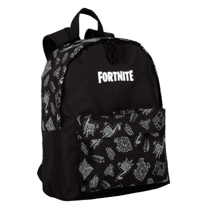 Ghiozdan Fortnite Dark black Negru 41 x 31 x 13,5 cm Reflectorizant/ă - Birou și papetărie, Material școlar și educațional