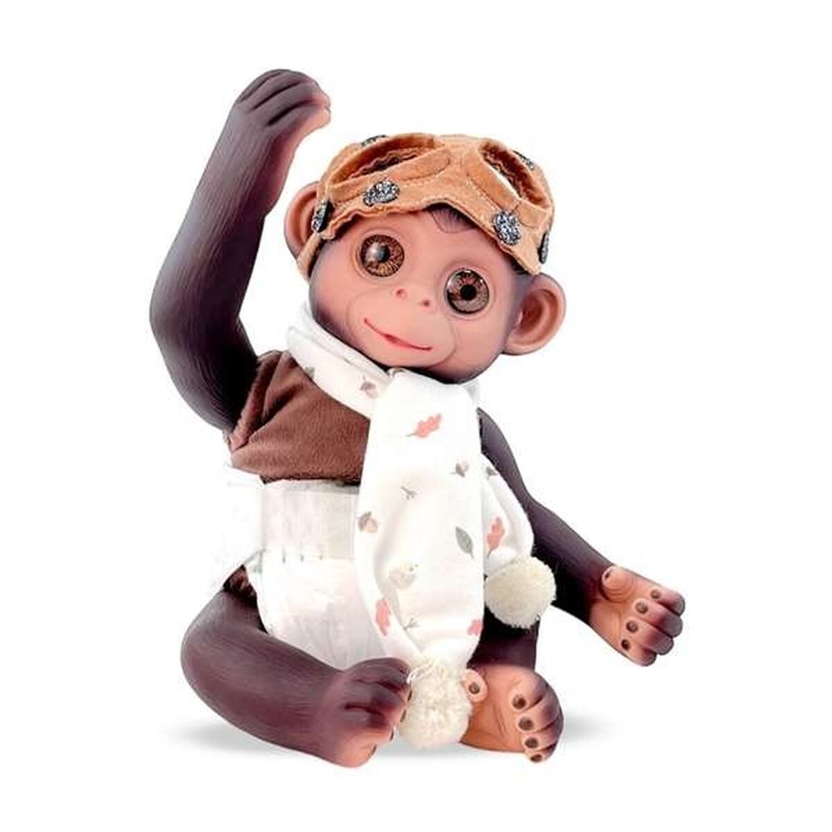 Păpușă Bebe Berjuan Anireal 35 cm Aviator Maimuță - Jucarii si jocuri, Păpuși și accesorii