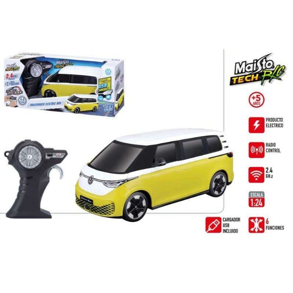 Mașină Radio Control Colorbaby Volkswagen 1:24 - Jucarii si jocuri, Vehicule