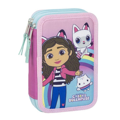 Penar Triplu Gabby's Dollhouse - Birou și papetărie, Material școlar și educațional