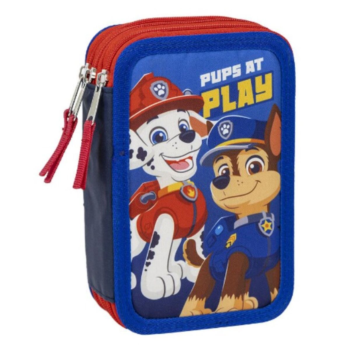 Penar Triplu The Paw Patrol Albastru 12,5 x 6,5 x 19,5 cm - Birou și papetărie, Material școlar și educațional