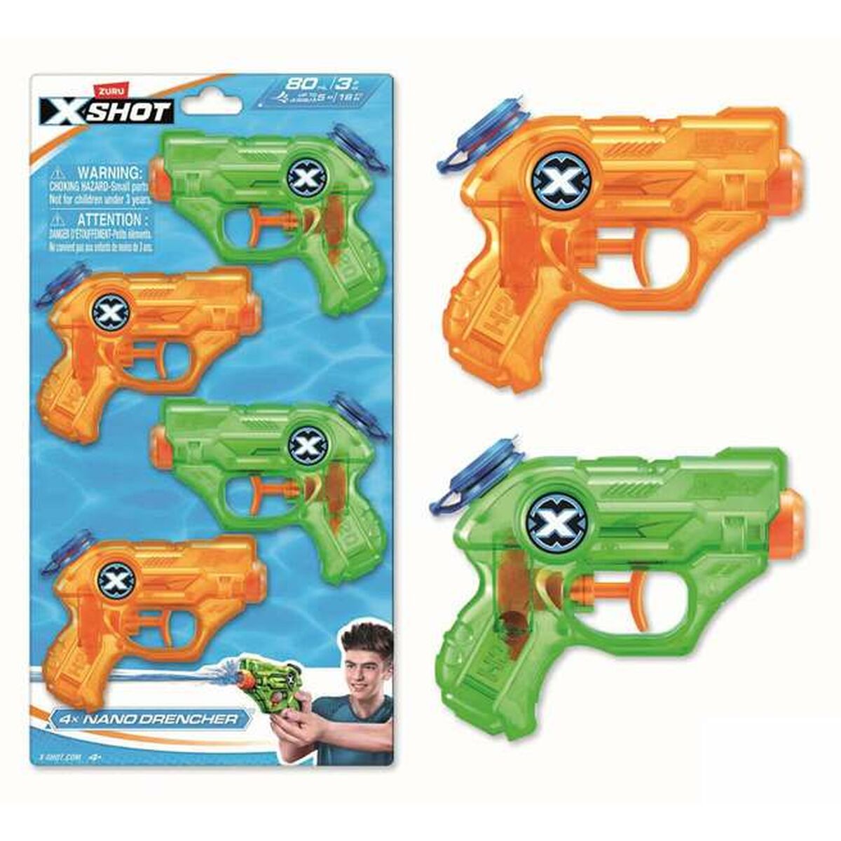 Pistol cu Apă Zuru X-Shot Nano Drencher - Jucarii si jocuri, În aer liber și sport