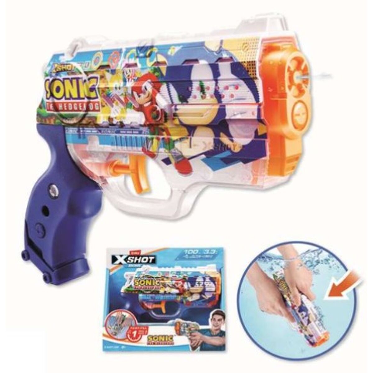 Pistol cu Apă Zuru X-Shot Nano Skins Sonic - Jucarii si jocuri, În aer liber și sport