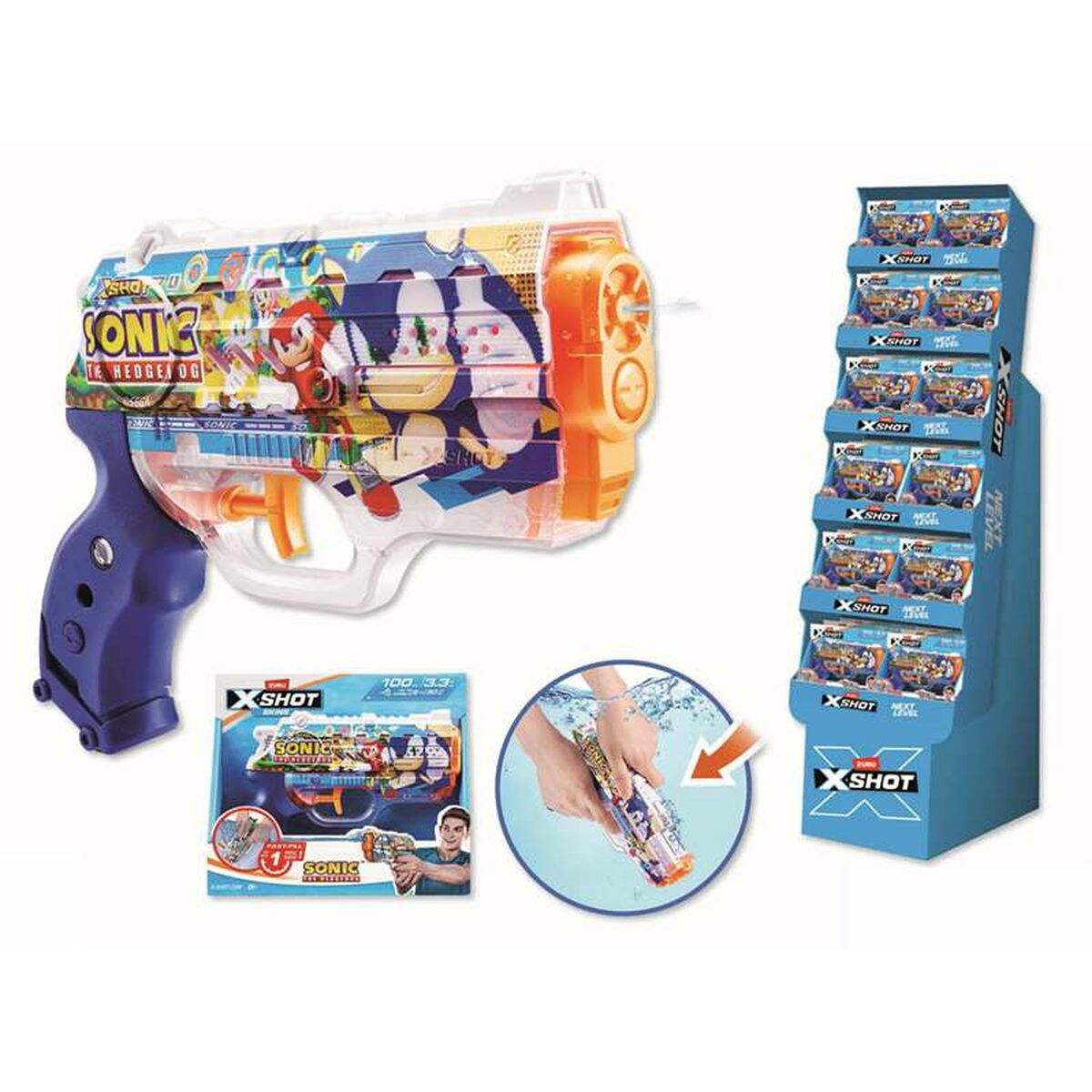 Pistol cu Apă Zuru X-Shot Nano Skins Sonic - Jucarii si jocuri, În aer liber și sport