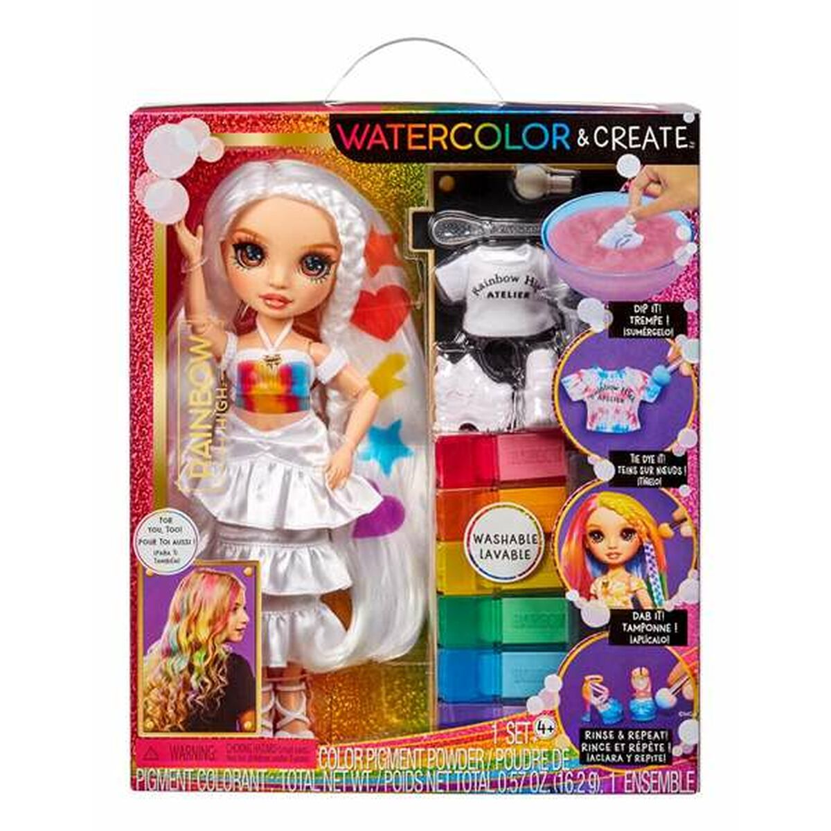 Păpușă MGA Rainbow High WaterColor & Create 22 cm - Jucarii si jocuri, Păpuși și accesorii