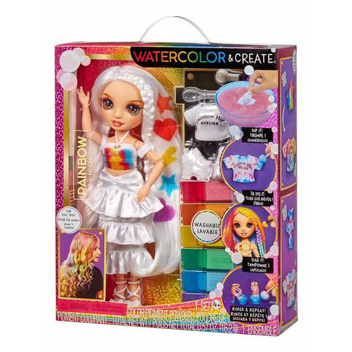 Păpușă MGA Rainbow High WaterColor & Create 22 cm - Jucarii si jocuri, Păpuși și accesorii