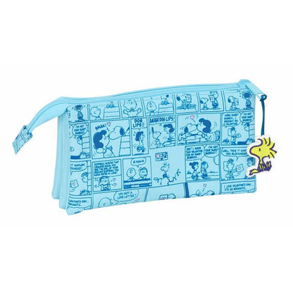 Geantă Universală Snoopy Love Albastru deschis 22 x 12 x 3 cm - Birou și papetărie, Material școlar și educațional