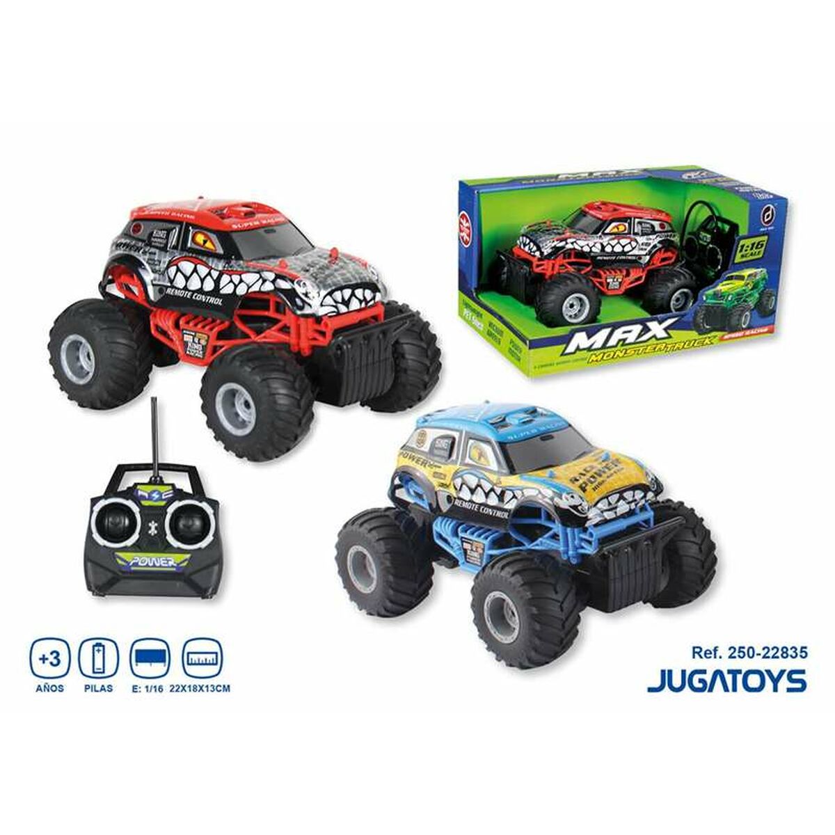 Mașină Radio Control Monster 1:16 22 x 18 x 13 cm - Jucarii si jocuri, Vehicule