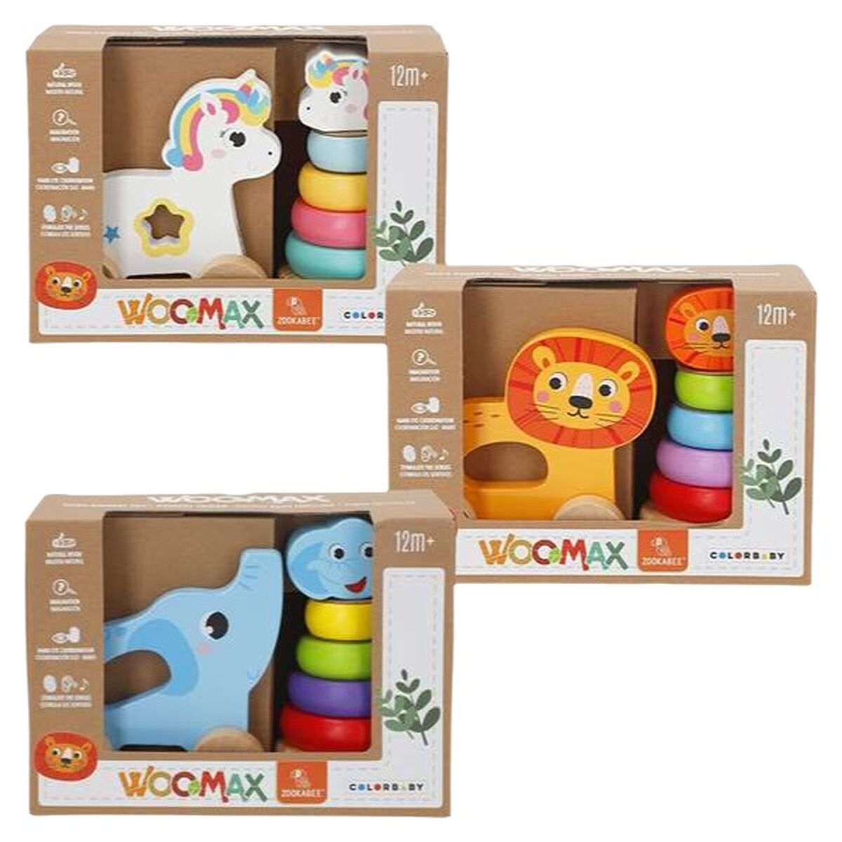 Jucărie de tras și împins Colorbaby - Bebelus, Jucăriile copilăriei timpurii