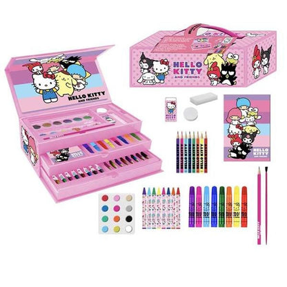 Cutie de Activități pentru Colorat Hello Kitty Roz - Jucarii si jocuri, Activități creative