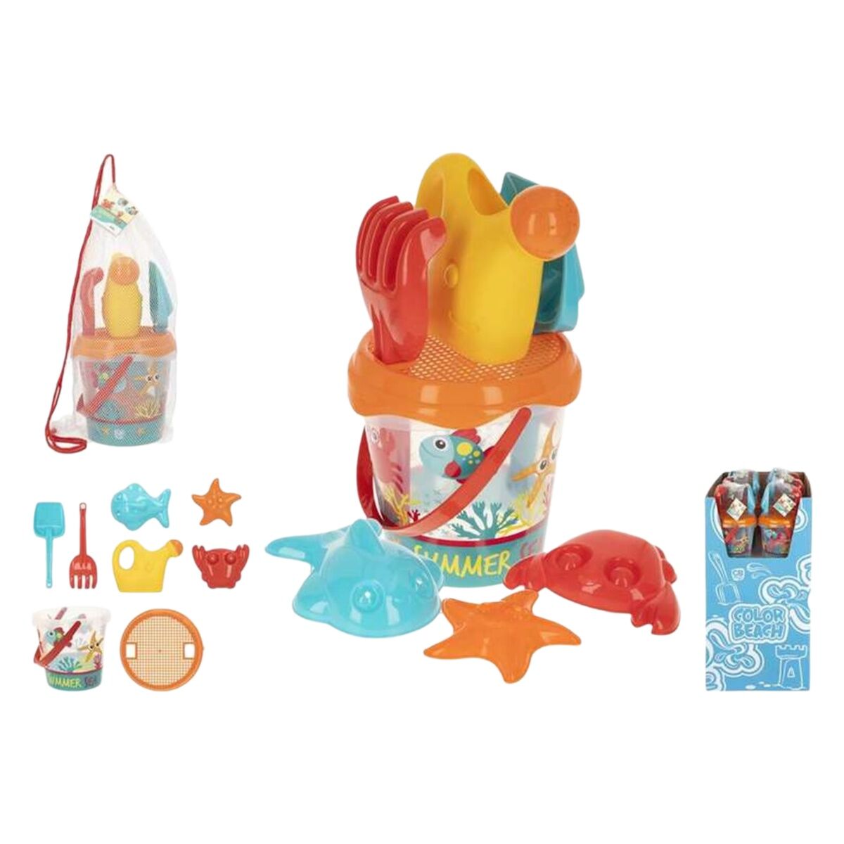 Set de jucării de plajă Colorbaby 18 cm - Jucarii si jocuri, În aer liber și sport
