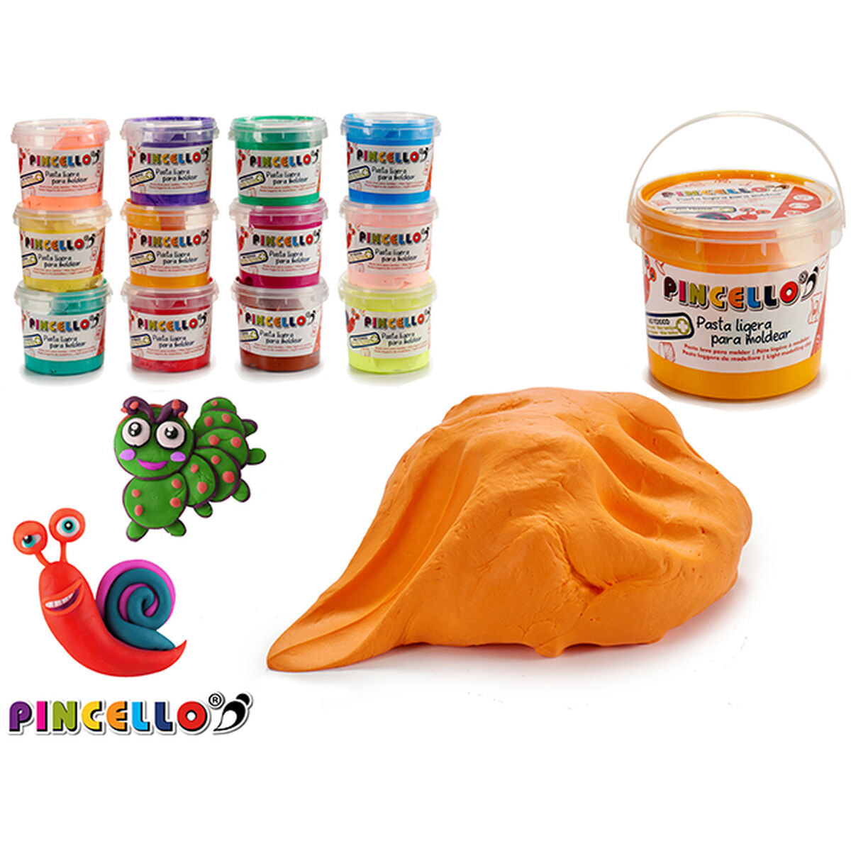 Joc de Plastilină Pincello 1703746 (12 Unități) - Jucarii si jocuri, Activități creative