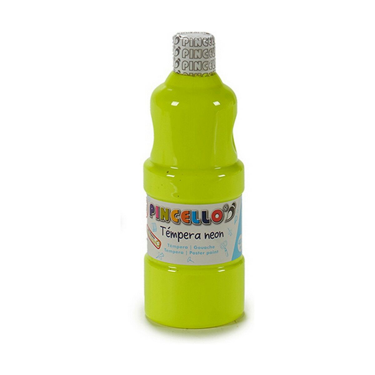 Tempera Pincello Neon Galben 400 ml (6 Unități) - Birou și papetărie, Arte și Meserii