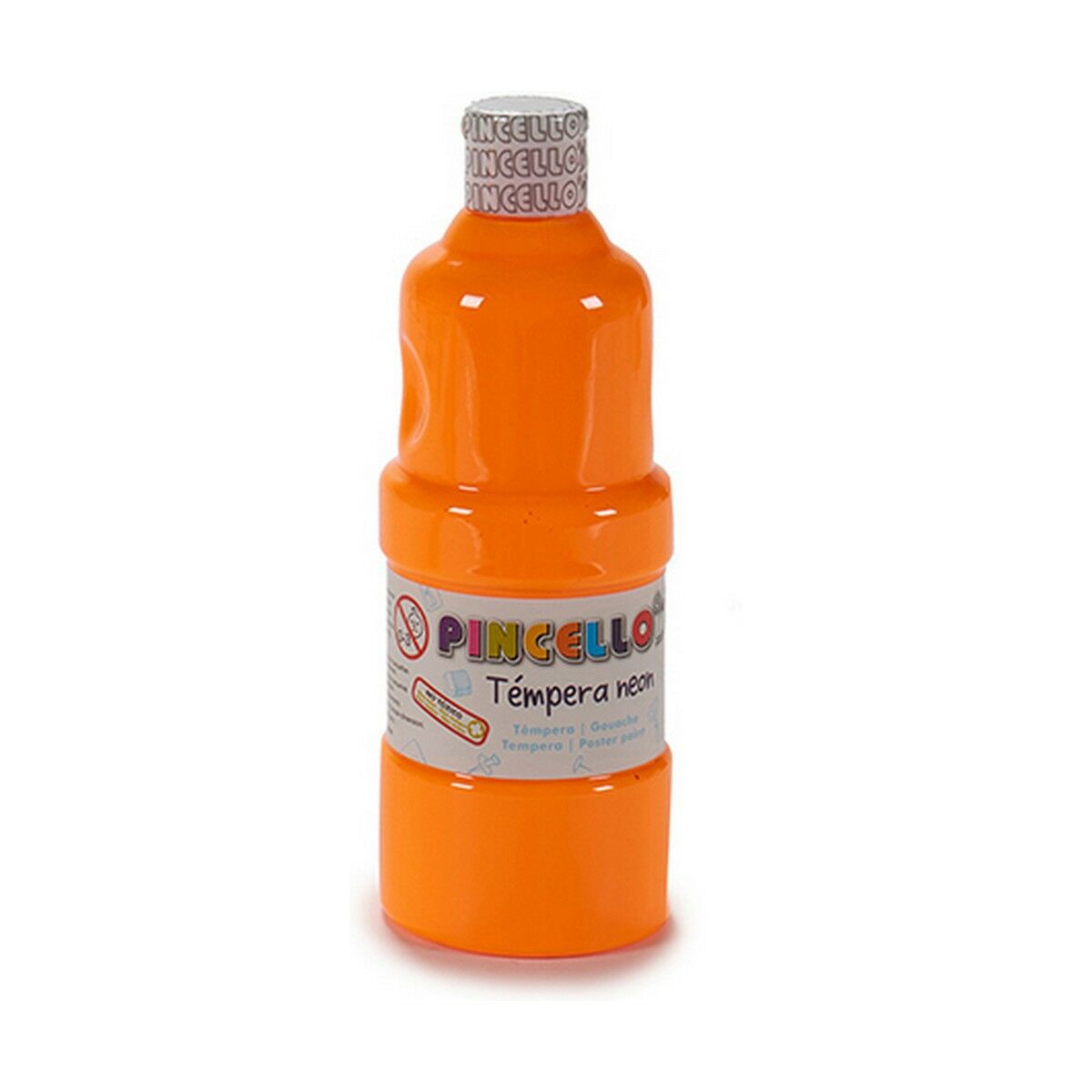 Tempera Pincello Neon Portocaliu 400 ml (6 Unități) - Birou și papetărie, Arte și Meserii