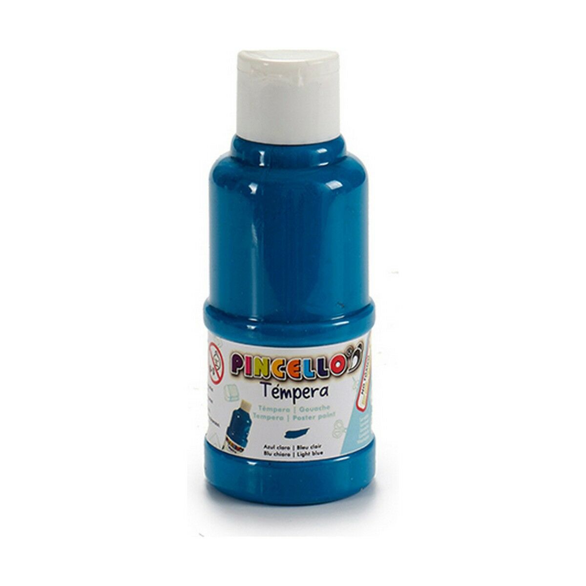 Tempera Pincello Albastru deschis 120 ml (12 Unități) - Birou și papetărie, Arte și Meserii