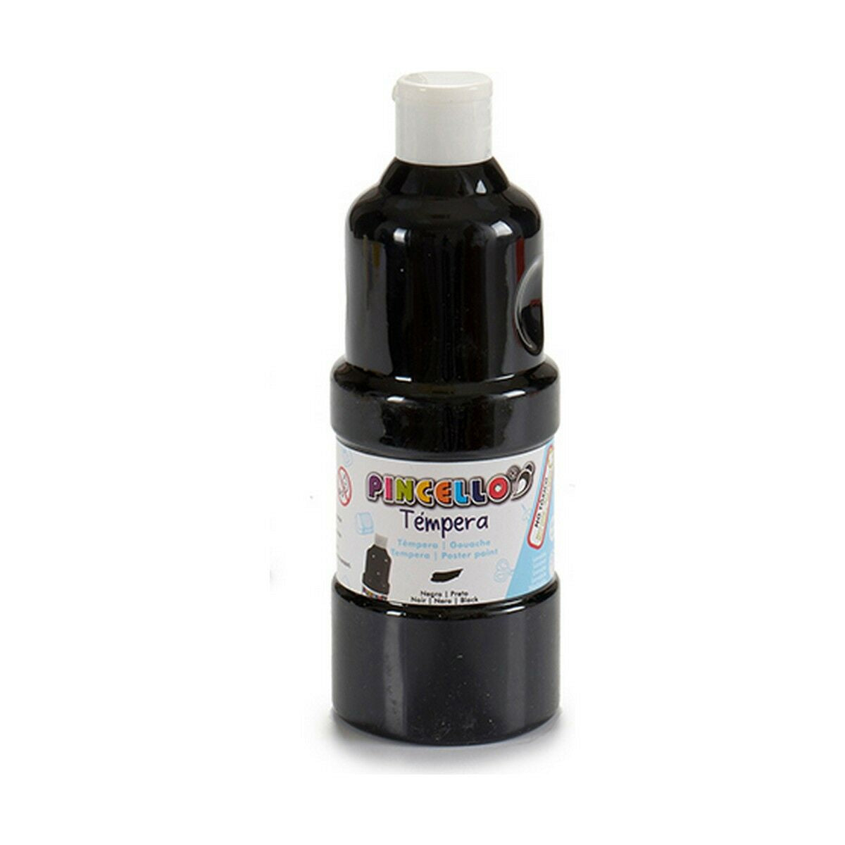 Tempera Pincello Negru 400 ml (6 Unități) - Birou și papetărie, Arte și Meserii
