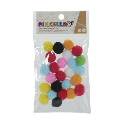 Materiale pentru artizanat Pincello Mingi Multicolor Ø 2 cm 12 Unități - Jucarii si jocuri, Activități creative
