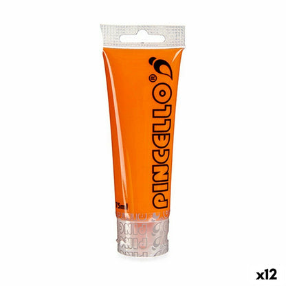 Vopsea acrilică Pincello AC75-8 Portocaliu 75 ml (12 Unități) - Birou și papetărie, Arte și Meserii
