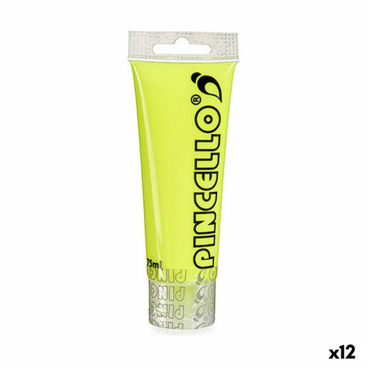 Vopsea acrilică Pincello AC75N-1 Galben 75 ml (12 Unități) - Birou și papetărie, Arte și Meserii