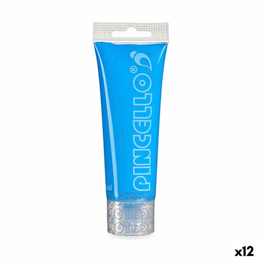 Vopsea acrilică Pincello Neon Albastru 75 ml (12 Unități) - Birou și papetărie, Arte și Meserii