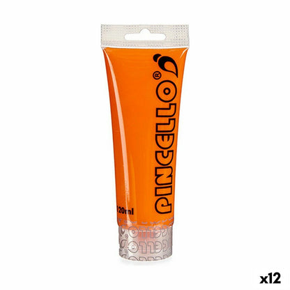 Vopsea acrilică Pincello AC120-8 Portocaliu 120 ml (12 Unități) - Birou și papetărie, Arte și Meserii