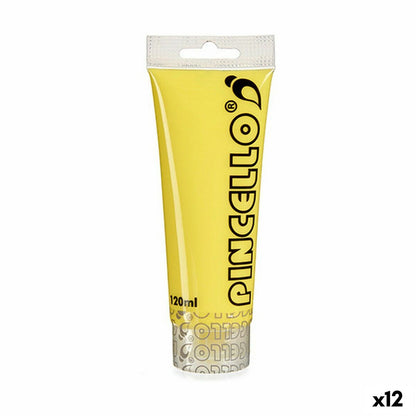 Vopsea acrilică Pincello AC120-9 Galben 120 ml (12 Unități) - Birou și papetărie, Arte și Meserii