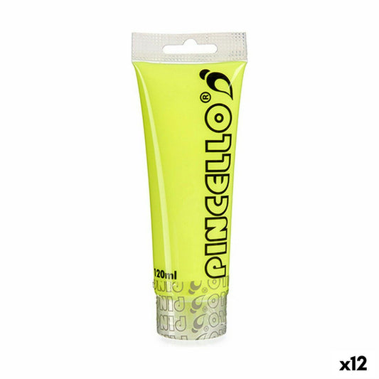 Vopsea acrilică Pincello Neon Galben 120 ml (12 Unități) - Birou și papetărie, Arte și Meserii
