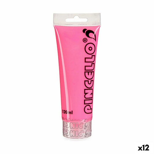 Vopsea acrilică Pincello Neon Roz 120 ml (12 Unități) - Birou și papetărie, Arte și Meserii