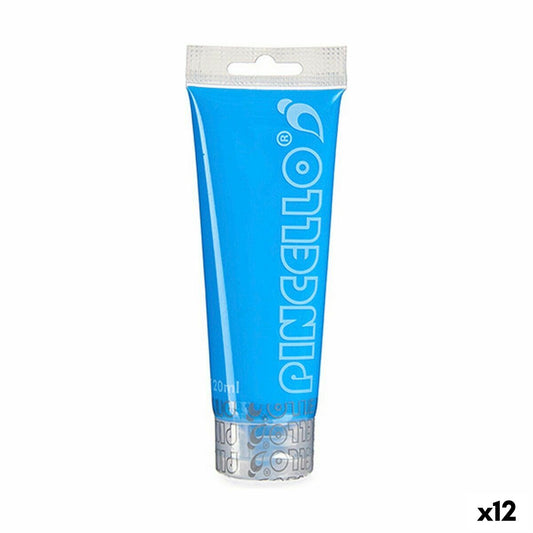 Vopsea acrilică Pincello Neon Albastru 120 ml (12 Unități) - Birou și papetărie, Arte și Meserii