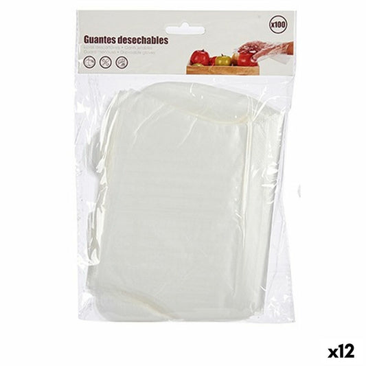 Mănuși de unică folosință Set Transparent Plastic (12 Unități) - DIY și instrumente, Prevenire și siguranță