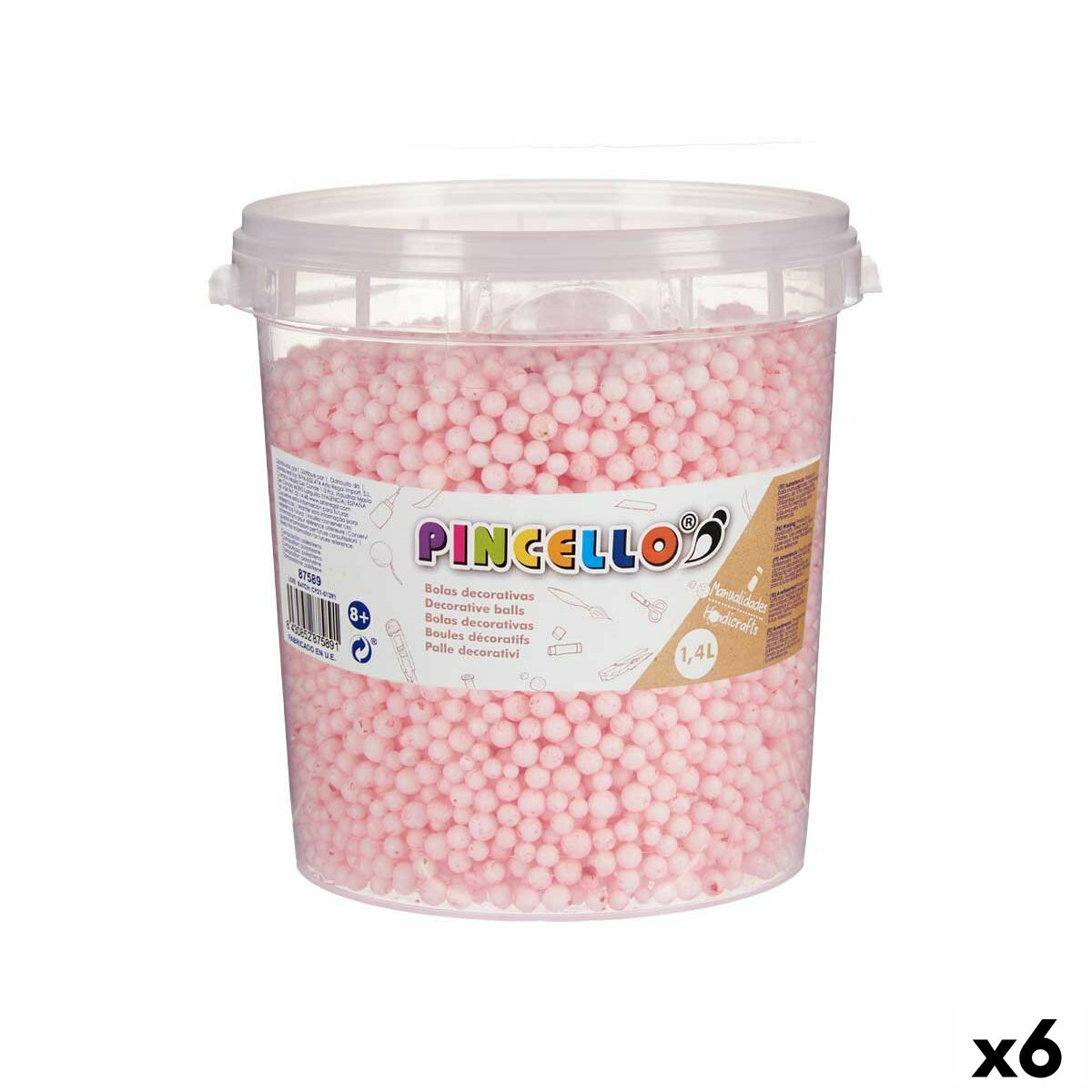 Materiale pentru artizanat Pincello POLIESPAN-RS 13,5 x 14 x 14,5 cm Mingi 6 Unități - Jucarii si jocuri, Activități creative