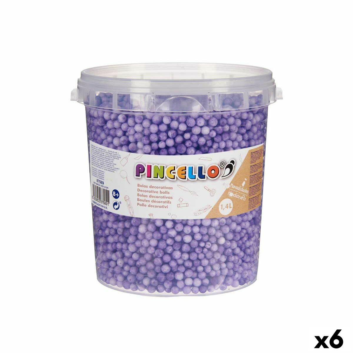 Materiale pentru artizanat Pincello POLIESPAN-LI 13,5 x 14 x 14,5 cm Mingi 6 Unități - Jucarii si jocuri, Activități creative