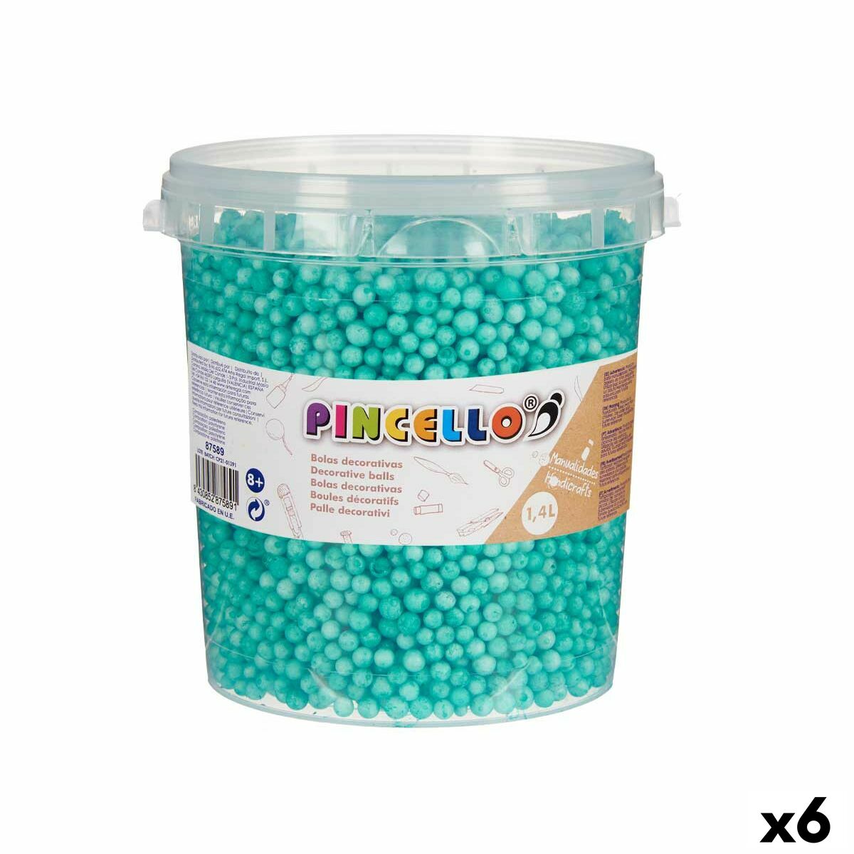 Materiale pentru artizanat Pincello POLIESPAN-TUR 13,5 x 14 x 14,5 cm Mingi 6 Unități - Jucarii si jocuri, Activități creative