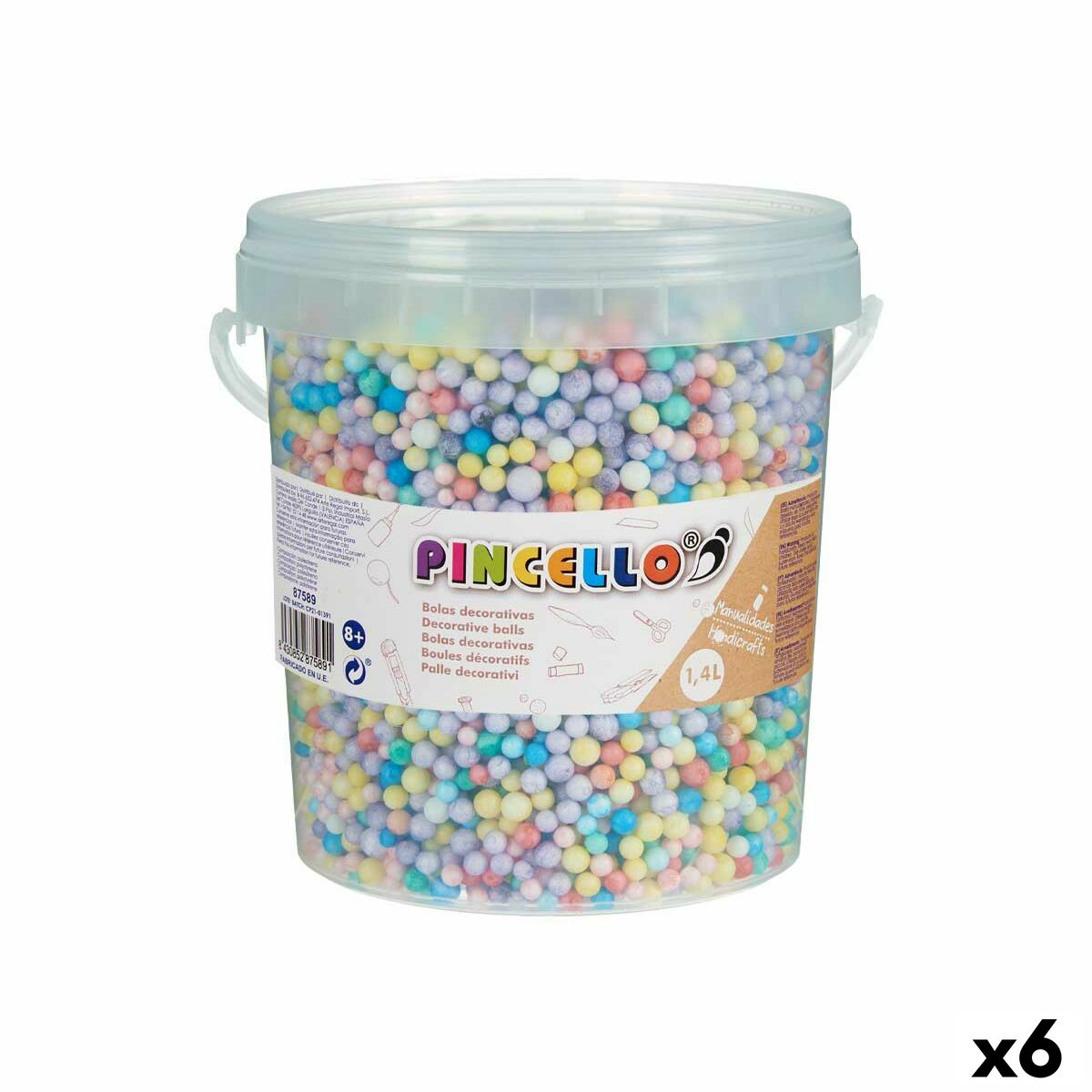 Materiale pentru artizanat Pincello POLIESPAN-MULTI 13,5 x 14 x 14,5 cm Mingi 6 Unități - Jucarii si jocuri, Activități creative