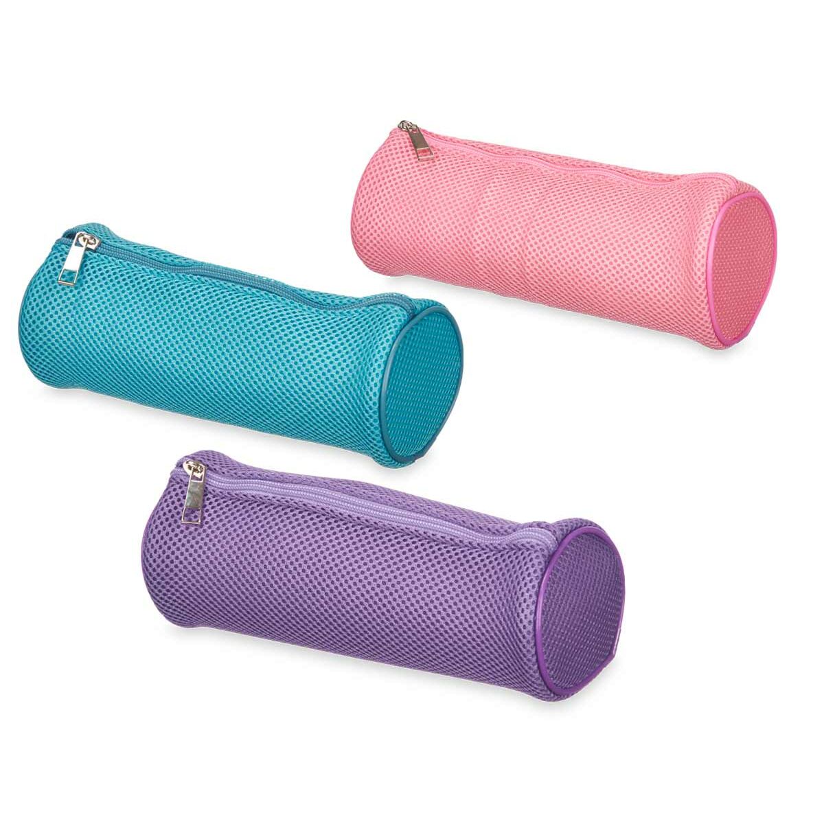 Penar Școlar Cilindric Pincello 441 Albastru Mov Roz 22 x 8 x 8 cm Căptușit (6 Unități) - Birou și papetărie, Material școlar și educațional