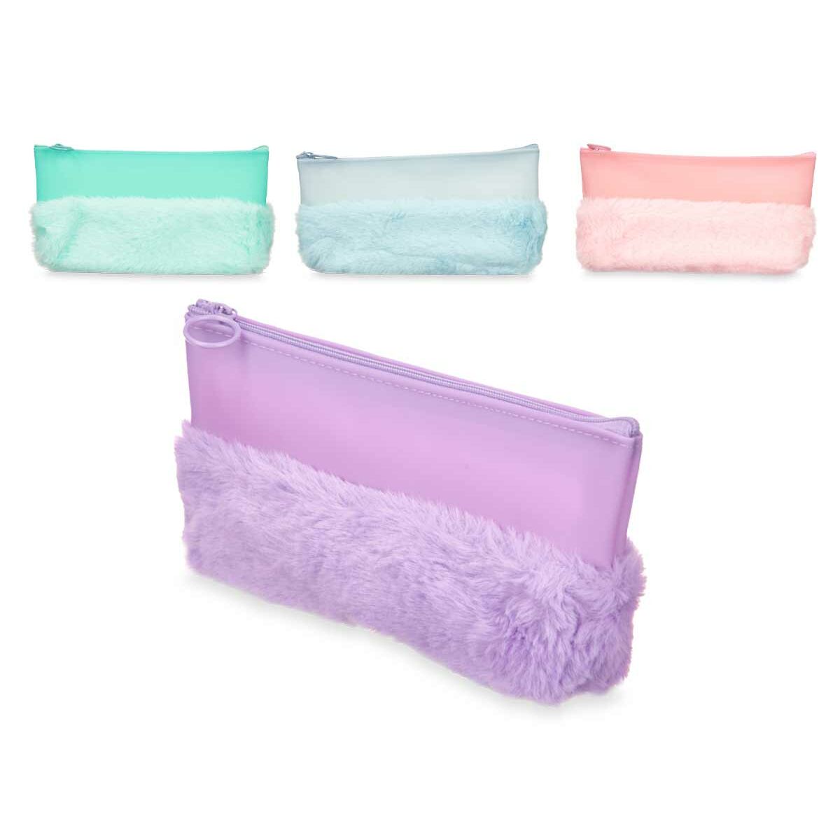 Penar Școlar Pincello 443 Albastru Verde Mov Roz 21 x 9 x 3 cm Pompoane (12 Unități) - Birou și papetărie, Material școlar și educațional