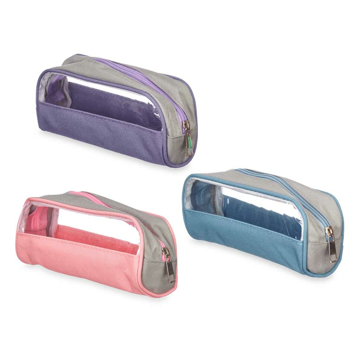 Penar Școlar Pincello 444 Albastru Transparent 23 x 5,5 x 8 cm (12 Unități) - Birou și papetărie, Material școlar și educațional