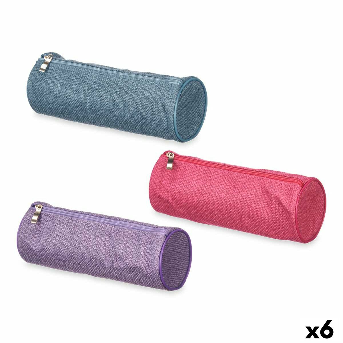 Penar Școlar Cilindric 22 x 8 x 8 cm (6 Unități) - Birou și papetărie, Material școlar și educațional