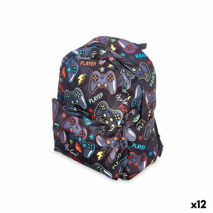 Ghiozdan Pincello Games Multicolor 28 x 12 x 22 cm (12 Unități) - Birou și papetărie, Material școlar și educațional