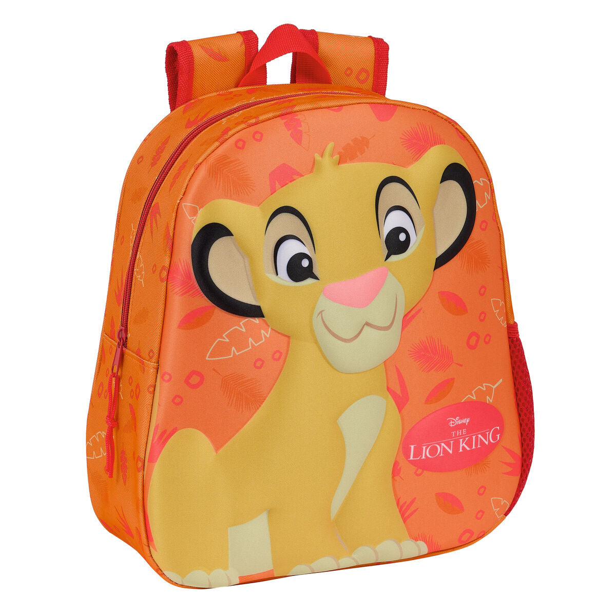 Rucsac pentru Copii 3D The Lion King Portocaliu 27 x 33 x 10 cm - Birou și papetărie, Material școlar și educațional