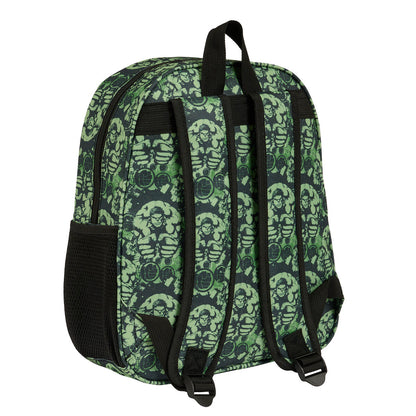 Rucsac pentru Copii 3D Hulk Negru Verde 27 x 33 x 10 cm - Birou și papetărie, Material școlar și educațional