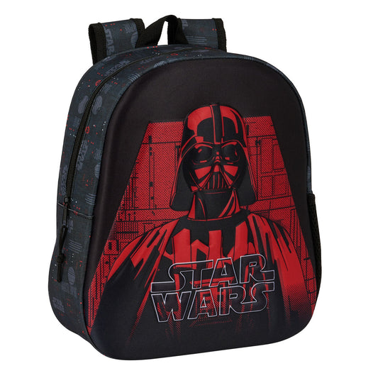 Rucsac pentru Copii 3D Star Wars Negru 27 x 33 x 10 cm - Birou și papetărie, Material școlar și educațional