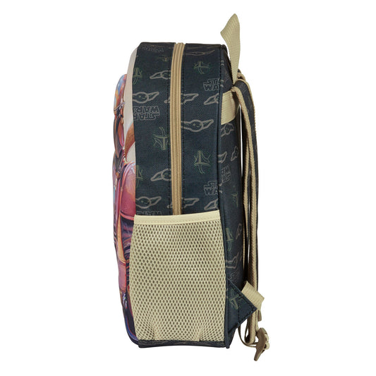 Rucsac pentru Copii 3D The Mandalorian Negru Bej 27 x 33 x 10 cm - Birou și papetărie, Material școlar și educațional