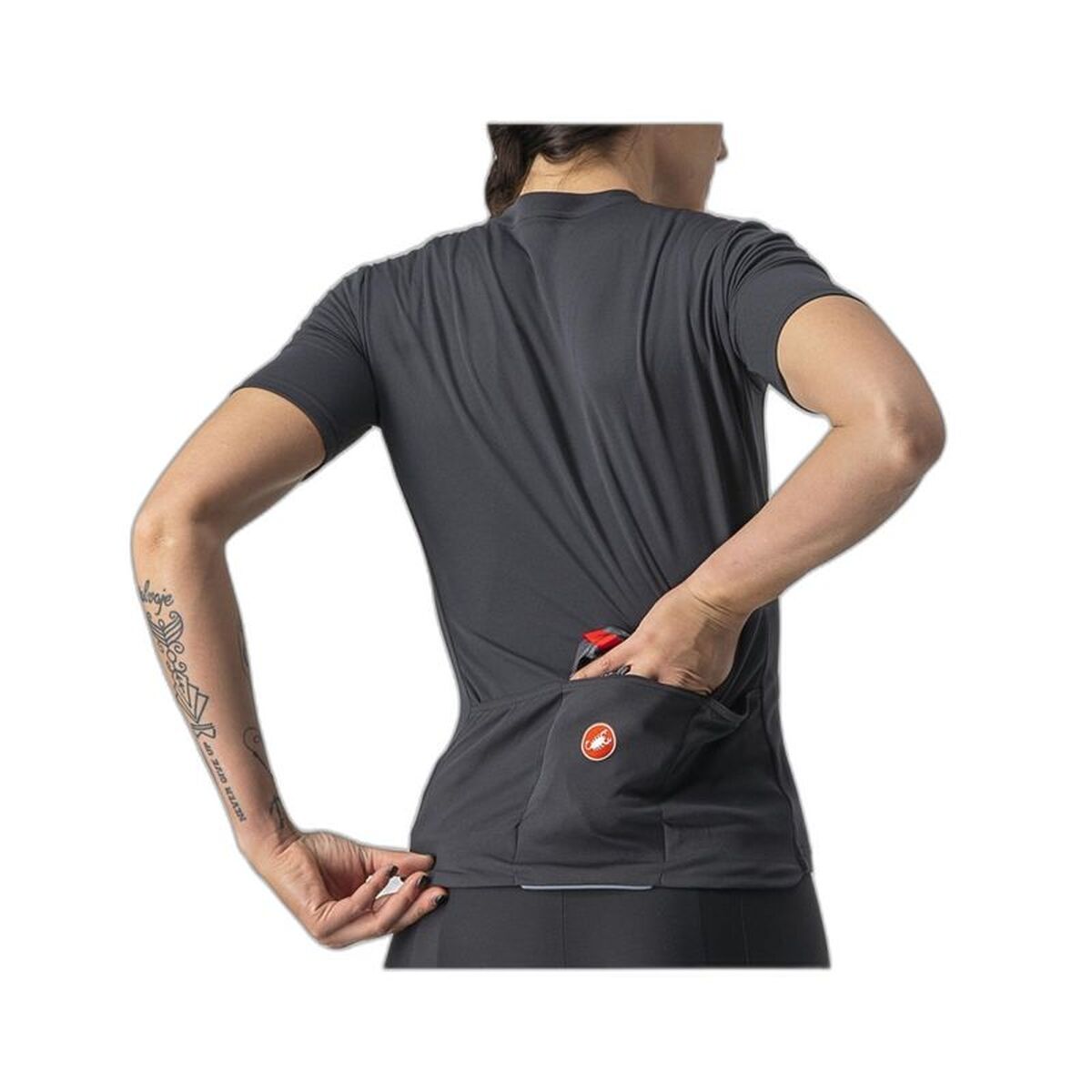 Tricou de ciclism Castelli Anima 3 Negru - Sport și în aer liber, Ciclism